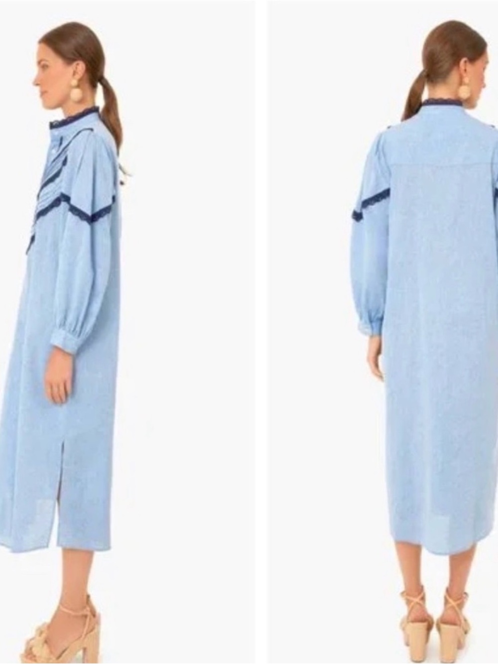 ⭐️Pomander Place by Tuckernuck Jolene Chambray Midi Dress⭐️ - Picture 3 of 13